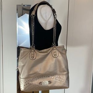 Genna de Rossi Metallic Gold Purse.